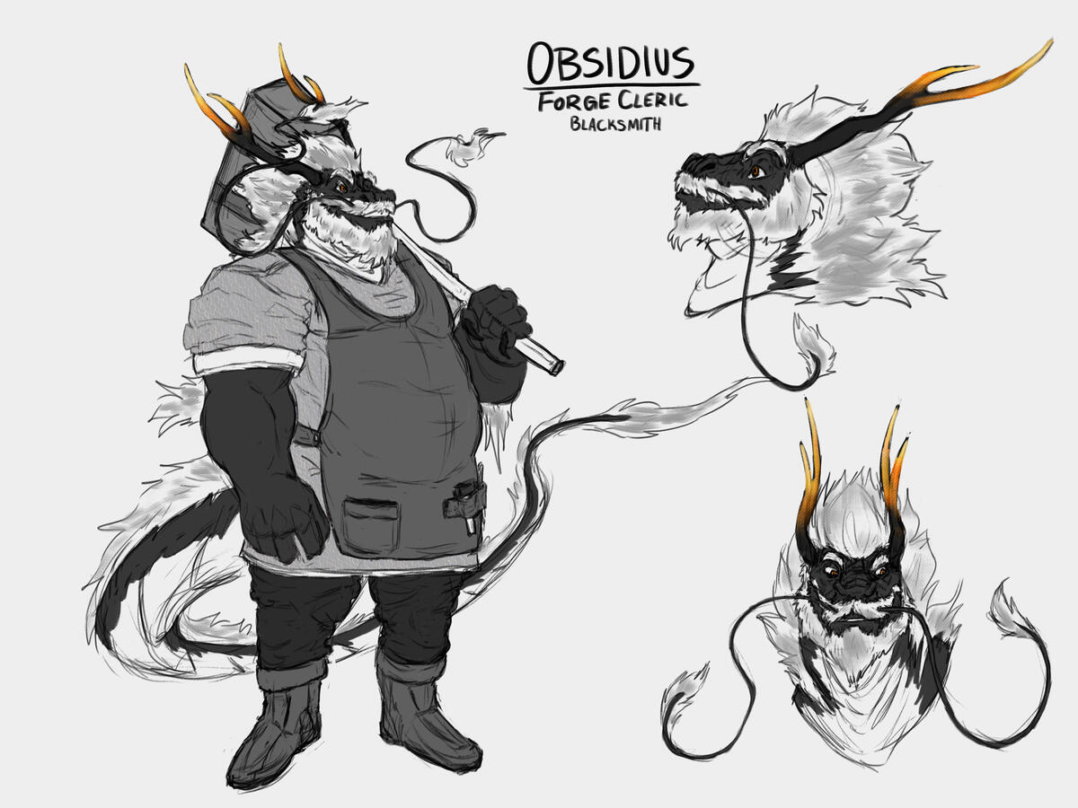 Obsidius Sketch Page